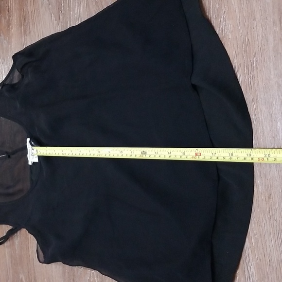 (XL) Coldwater Creek Layered Tank Top Sheer Overlay Evening Date Night Romantic - Picture 5 of 8